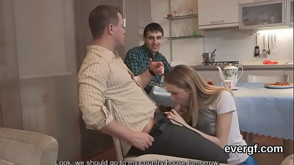 Bankrupt Bf Allows Seductive Mate To Nudge His Ex-gf For Jerks