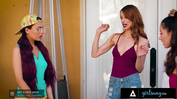 GIRLSWAY Aidra Fox Has A Sorority Party With Jillian Janson
