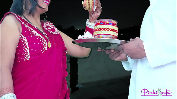 2024 Karwa Chauth- Desi Young Missus Ravinadesi Had Bj In Front Of Moon, Cumblast On Her Massive Butt.