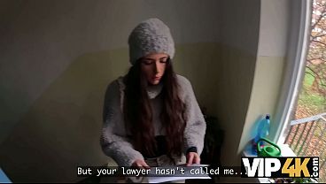 VIP4K. Frisky 18-year-old Becomes A Cumslut Because Of Debt
