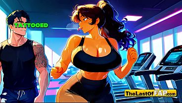 24-Hour Gym Cum-fill - HENTAI AI GENERATED