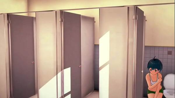 Almost Exposed Gal Pissing In Men's Bathroom