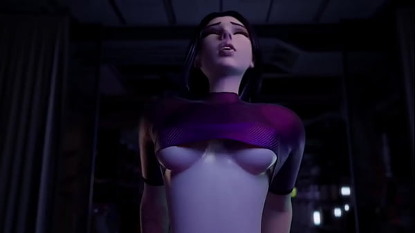 Hot Widowmaker Straddling Large White Pole