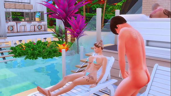 Stepson Fucks Stepmama In The Rear While Stepfather Watches His Missus Betray Sims Me Hentai Animation