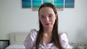 Pretty 18yo Dakota Sees Cock Very First Time And Tastes Cum