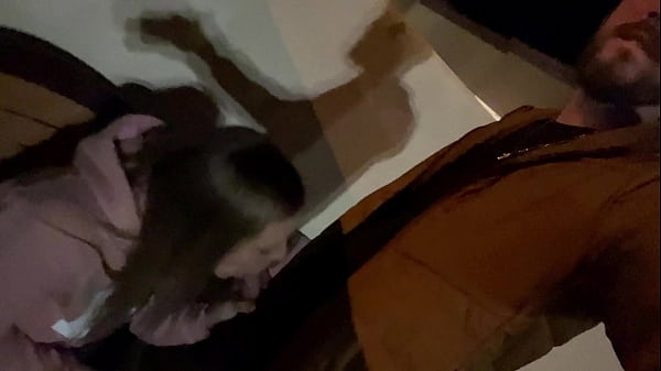 Risky Wife Sucks Prick In Bar/Parking Lot And Seed Walk