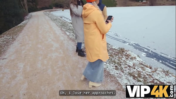 VIP4K. Met A Naive Couple By The Lake, Worked Vigorous On Parading The Girl What Wild Trio Is