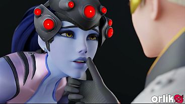 Tracer Sets Up Widowmaker – Slammed By Giant Poles 3D Overwatch Porn