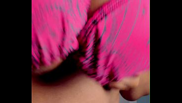 Sensual Ebony BBW Flashes Her Mammoth Breasts In Public