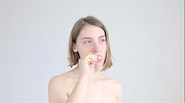 Trashy Honey Gets Mouthfucked With A Toothbrush
