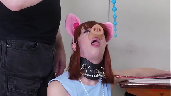 Degraded BDSM Pig Slave Eats Her Doms Cheeks