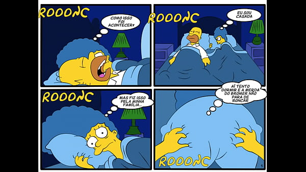 História Em Quadrinho Pornô - Cartoon Paródia Os Simpsons - Sexo Com O Policial