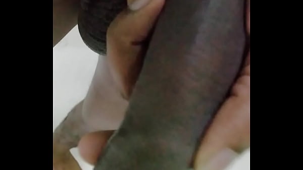 Long Black Uncut Cutie Member Jerking Off