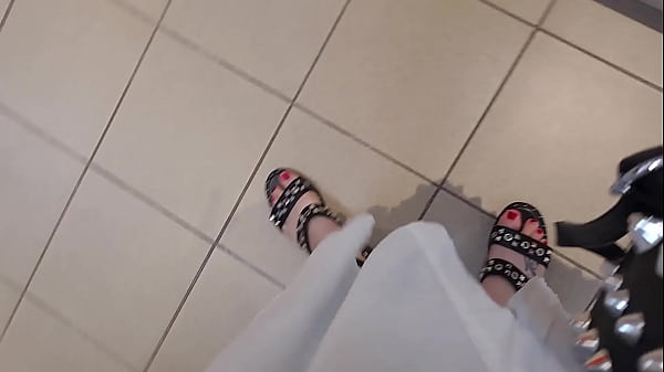 In The Shop With Your Italian Stepmama She Spies On Her As She Tries On These Ravishing Clothes And Puts Her Knockers In Your Face