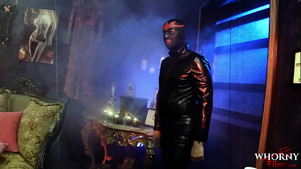 WHORNY FILMS Two Beautiful Blondes In Hot Lingerie Get Drilled Vigorous By Man In Latex Suit