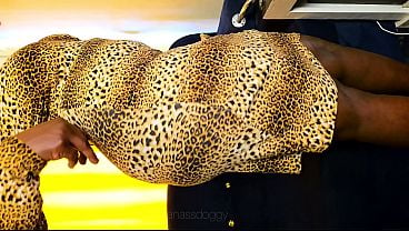 Cheetah Print Dress Hiding One Phat Behind Giant Butt