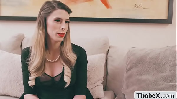 Blonde Transsexual Casey Kisses Rails Milf Slit Doggy