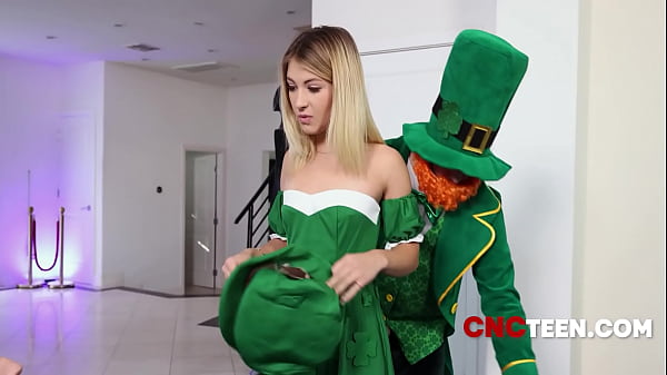 Rascal Leprechaun Handles Busty Rack White Dolls On St. Patricks | CNCTEEN