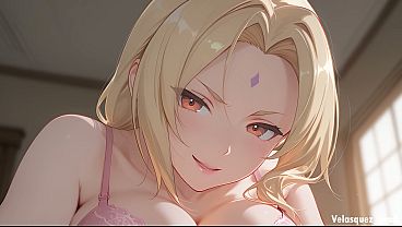 Tsunade's Stepmother Accidentally Saw Her Stepson's Mammoth Penis And Couldn't Resist. Tsunade Hentai Character Dress (AI-generated)