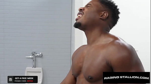 Casual Game Of Grab Backside Turns Into Full Throttle Locker Room Drill - Michael Boston, DeAngelo Jackson - RagingStallion