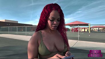 Sexy Redbone Rue Lynn Gets Picked Up By Friendly BBC Hunk Ace Hards