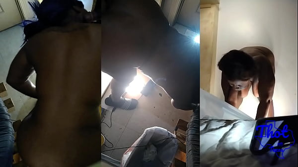 Thot In Texas - African American Slut Wifey Ramming Outsiders At Gloryhole
