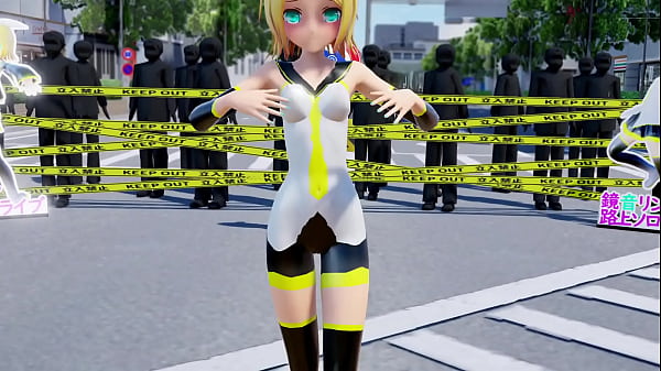 Kagamine Rin Bodypaint Bare Dance - Dolls MMD By MMD Shiron