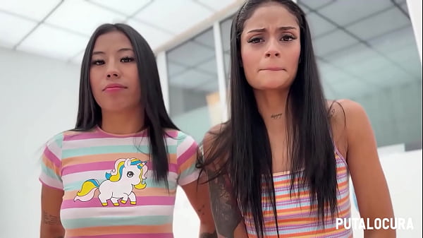 PutaLocura - Preciosas Latinas Morenas Breiny Zoe Y Lore Blazing Seducen A Torbe Y Follan