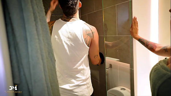 My Neighbor Gets Screwed In The Bathroom After I Fix Her Shower - Danner Mendez & Andrea Castro