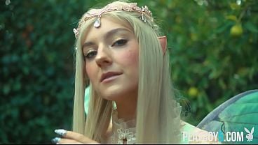 Russian Young-babe Golden-haired With Giant Breasts Eva Elfie Goes Stripped For Playboy