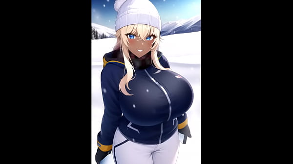 Skiing Honeys In Mountain Ai Art Compilation