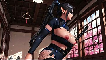 Captured Kunoichi Turned Garrison Servant – From Assassin To Keen Gratify Toy (AI Generated Fantasy)