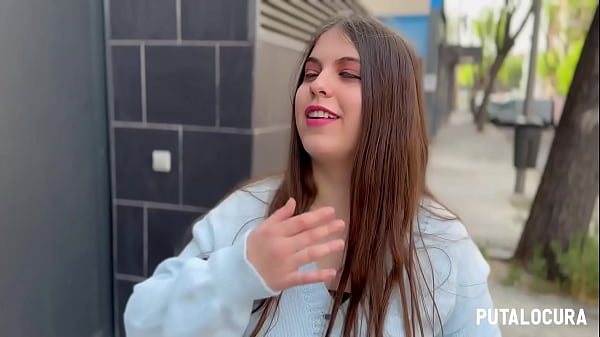 PutaLocura - Preciosa Plump Española De Ojos Azules Es Pillada Por Torbe Y Traga Su Leche