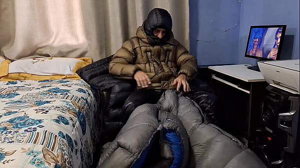 Cream On Down Sleepingbag Camping