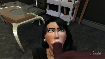Betraying Receptionist With The Large Manager