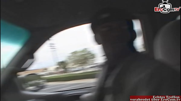 18yo Chestnut-haired Teen Pick Up From 2 Oversized Black Shafts For An Interracial 3some