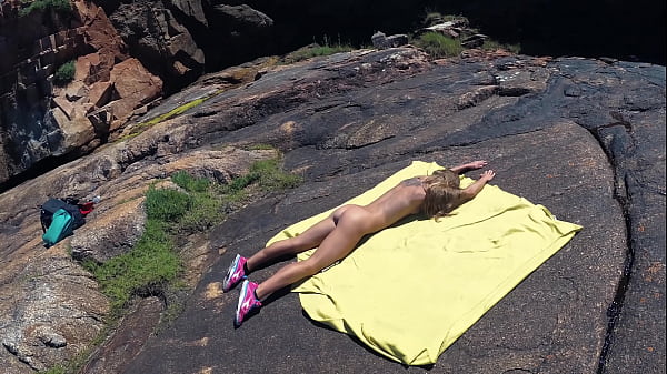 TRAVEL NAKED - Stunning Physique And Scorching Ass Dainty Russian Nudist Hottie Sasha Bikeyeva On The Coast Atlantic Ocean