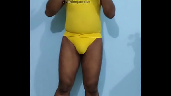 Zentai Sexy Summer Style Suit Yellow 42 Degree Celsius