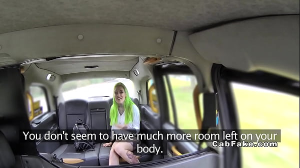 Busty Doll In Sneakers Stuffed In Fake Taxi