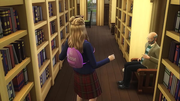 Fair-haired Barely-legal Having Fun With Old Fella (The Sims 4)
