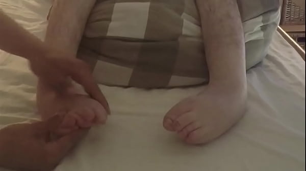 Disabled Dude Gets A Foot Massage And Stroking From His Niece