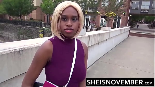 HD A Sizzling Ebony Schoolgirl Tempt Instructor For Doggystyle Sex, After Flashing Her Natural Melons And Forceful Buds In Public, Busty Golden-haired Tramp Sheisnovember Dripping