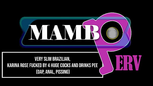 Incredibly Svelte Brazilian, Karina ROSE Fucked By 4 Massive Cock And Drinks P1e (DAP, Ass Play, Dry Version, ATM, Slender Babe, Naughty Talk, Monster Shaft) OB450