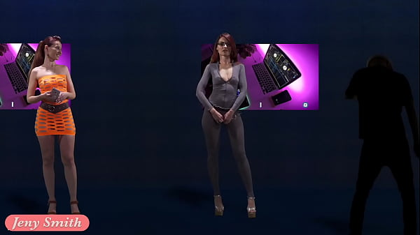 Stripped Singer On Stage. Virtual Reality