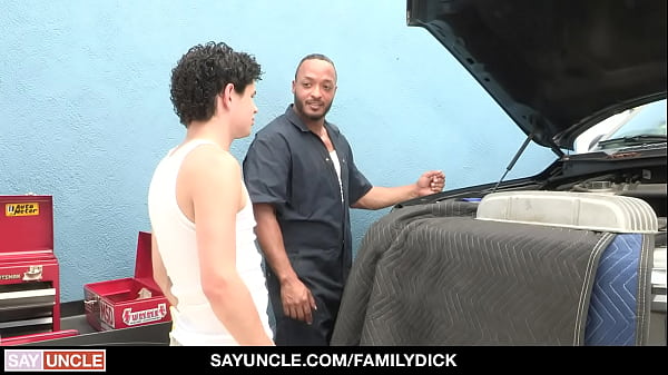 Black StepUncle Crams Horny Fresh StepNephews Taut Cheeks With Smoking Cream