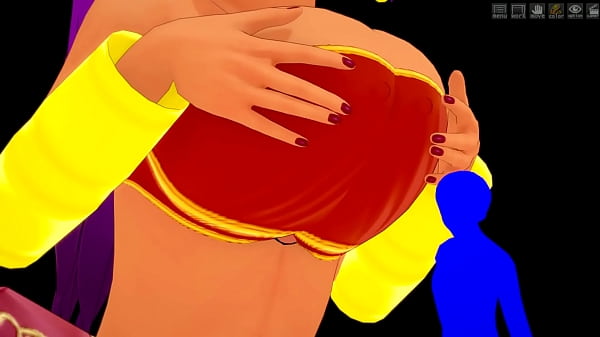 Shantae Plays With Her Giantess Breasts