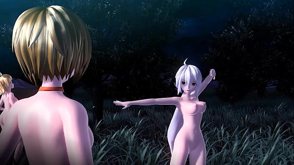 Kagamine Rin, Meiko & Haku Project Diva Stripped Mod Full Nude
