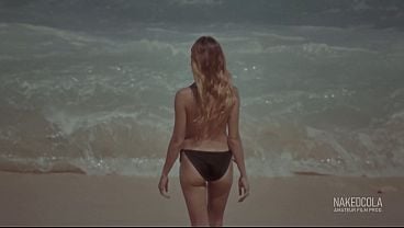 Stepsibling Pissed On My Rod On The Undressed Beach - 1080