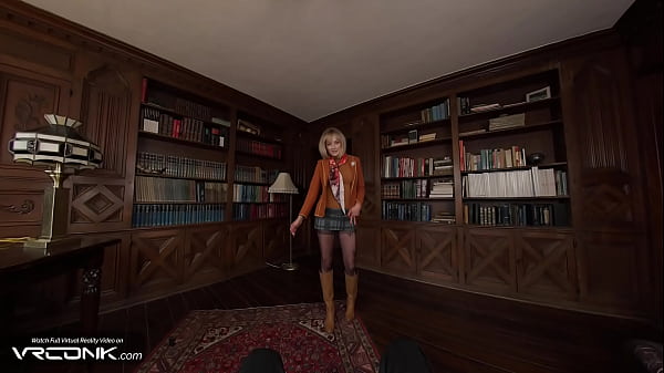 VR Conk: Light-haired STEPMOM Ashley Graham Hammers In Ripped Tights In Resident Evil 4 Fantasy Outfit Parody