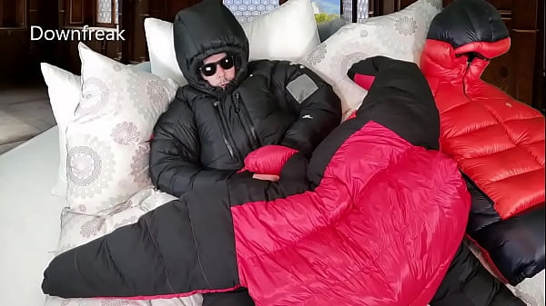 2 Extremely Puffy Down Jackets Working Together To Make Me Load!!